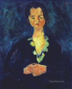 Expresionismo Painting - Mujer de azul Chaim Soutine Expresionismo